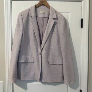 LOFT Lavender/Grey Blazer, Size 18